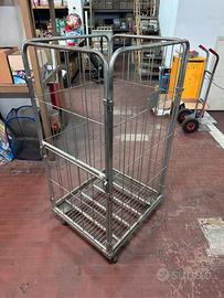 Carrello roll in acciaio