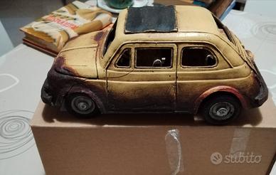 cinquecento in metallo soprammobile nuova