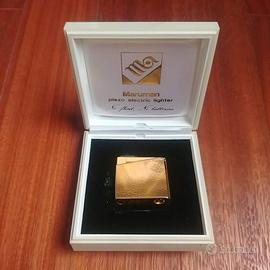 Maruman accendino placcato oro con certificato