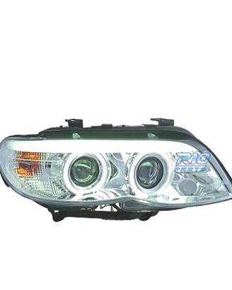 FARI BMW X5 E53 LCI 03-07 FONDO CROMATO