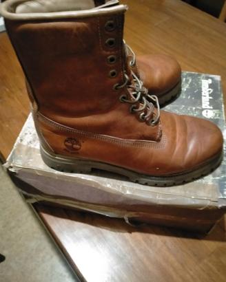 Timberland scarponcini in cuoio testa di moro