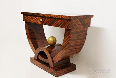 Consolle Stile Dèco - 1980 - mogano