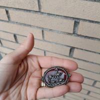 Spilla Vintage corniola e marcasite