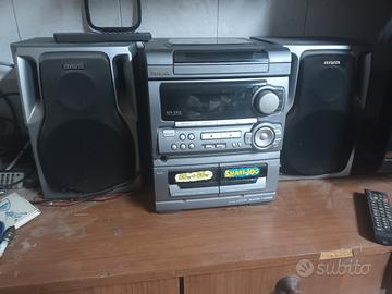 stereo multicd e doppia cassetta Aiwa i 