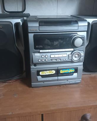 stereo multicd e doppia cassetta Aiwa i 