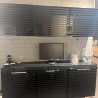 LIVING SCAVOLINI LACCATO LUCIDO NERO