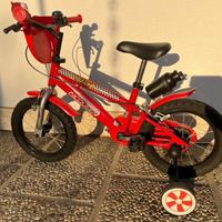 Bicicletta con ruotine