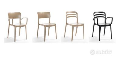 Sedie impilabili per Cucina Esterno Giardino