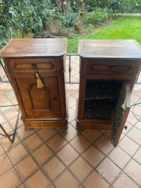 comodini + madie legno antichi