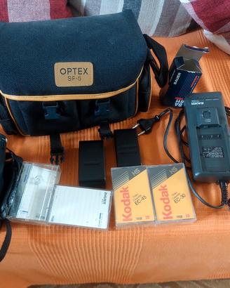 videocamera + accessori 