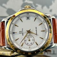 Zenith Automatico GMT 38mm Acciaio/Oro Vintage