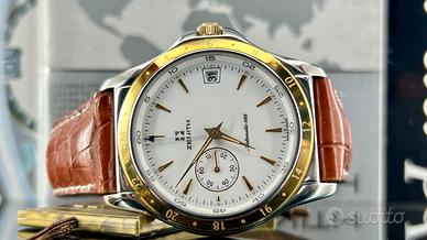 Zenith Automatico GMT 38mm Acciaio/Oro Vintage