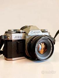 Canon AE-1 + FD 50mm f/1.8 + flash MaxWell