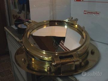 OBLO' IN OTTONE CON SPECCHIO