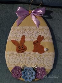 fuori porta tema pasquale fatto a mano 