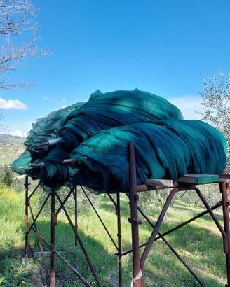 Reti per olive e macchina per riavvolgimento