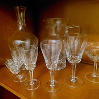 servizio bicchieri di cristallo