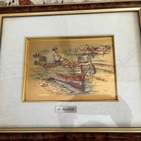 Dipinto su foglia oro di A. Marchetti