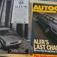 Foto articoli prove dati tecnici dell' Alfa 90