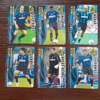 6 figurine Cards Game calcio 2005 2006 Inter card