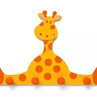 Appendiabiti cameretta Pali Gigi e Lele giraffa