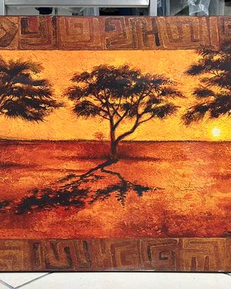 Grande quadro stampa africa savana - 137 x 70 cm