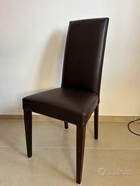 Sedie Ecopelle Caffè