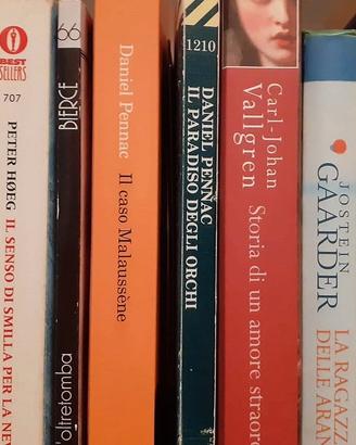 Numerosi libri narrativa, classici e contemporanei