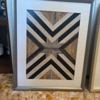 Quadro stampa cornice argento