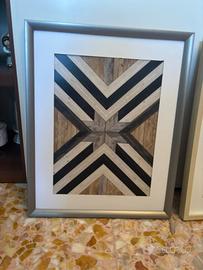 Quadro stampa cornice argento