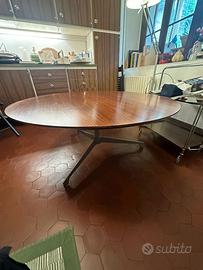 tavolo teak/acciaio des.osvaldo borsani per Tecno