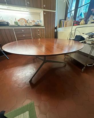tavolo teak/acciaio des.osvaldo borsani per Tecno