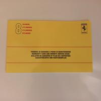 Ferrari 348 libretto tagliandi manutenzione
