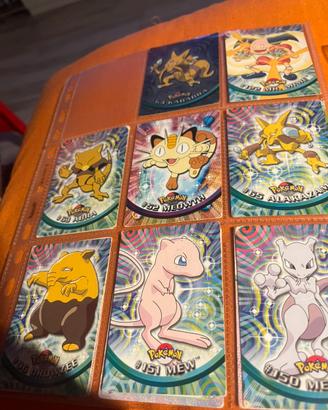 8 carte pokemon topps trading card