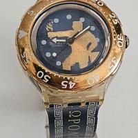 Orologio Swatch Oro Blu Atlanta 1996