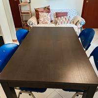 TAVOLO IKEA ALLUNGABILE E SEDIE IN PLASTICA