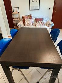 TAVOLO IKEA ALLUNGABILE E SEDIE IN PLASTICA