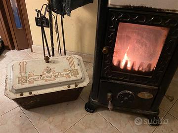 Porta legna carbone vintage primi del 900 tedesca