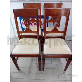 SEDIE PZ. 4 LEGNO