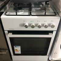 Piano cottura 4fuochi 60cm vetro bianco ghisa nuov