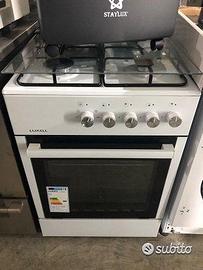 Piano cottura 4fuochi 60cm vetro bianco ghisa nuov