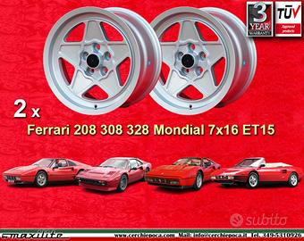 2 pz cerchi Ferrari,Volvo 308 7x16 ET15 5x108