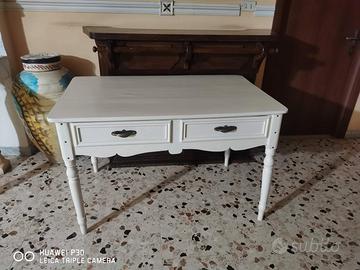 tavolo scrivania con cassettiera