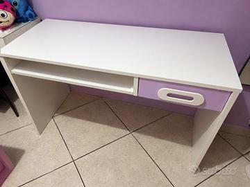 Scriviania cameretta bianca e lilla🤍💜