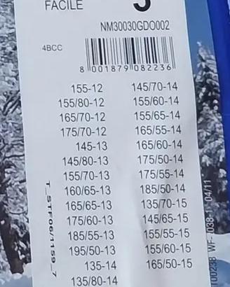 Catene da neve mai usate.