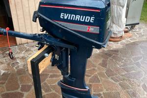 EVINRUDE 6 cv motore barca fuoribordo piede corto