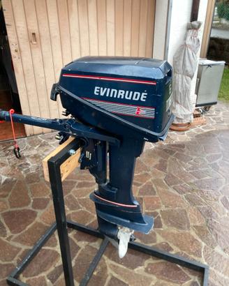 EVINRUDE 6 cv motore barca fuoribordo piede corto
