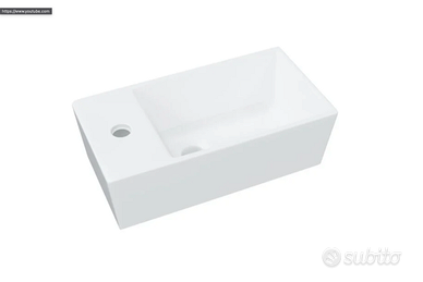 Lavandino Bianco 48x25x15 cm in Ceramica NUOVO
