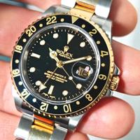 Rolex Gmt acciao e oro 16713 luminova full set 