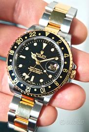 Rolex Gmt acciao e oro 16713 luminova full set 